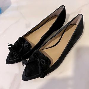 New Ann Taylor black flats. Size 10. Never worn.